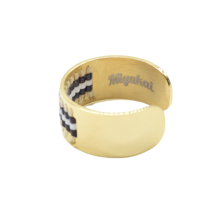 Miyukai Beaded Gold Ring