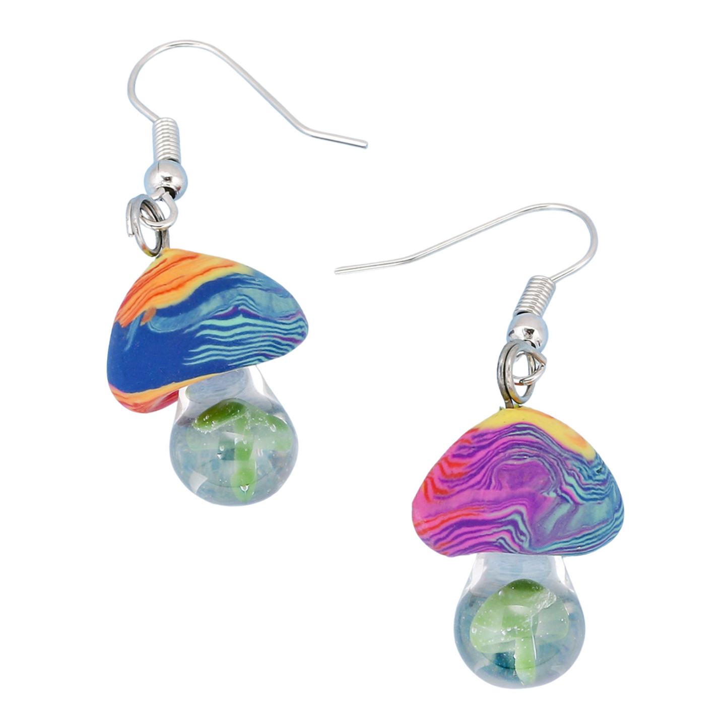 Psychedelic Mushroom Earrings