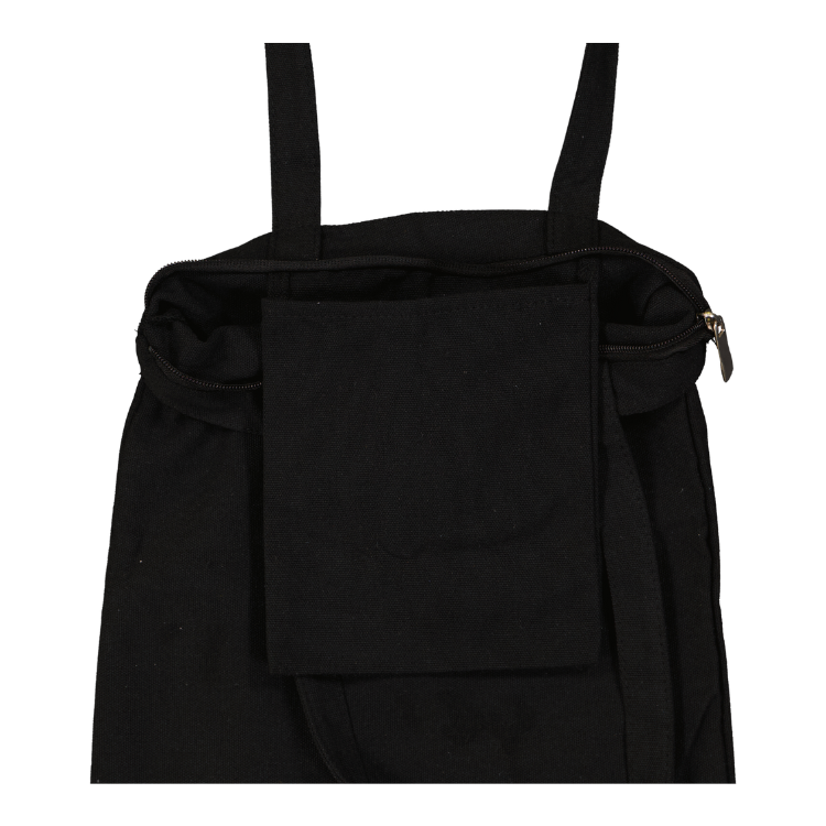 Black Miyukai Cotton Tote - Zip + Internal pocket