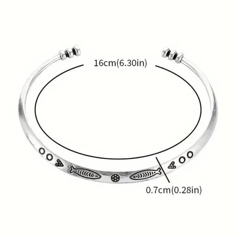 Minimalist Ocean Cuff Bangle