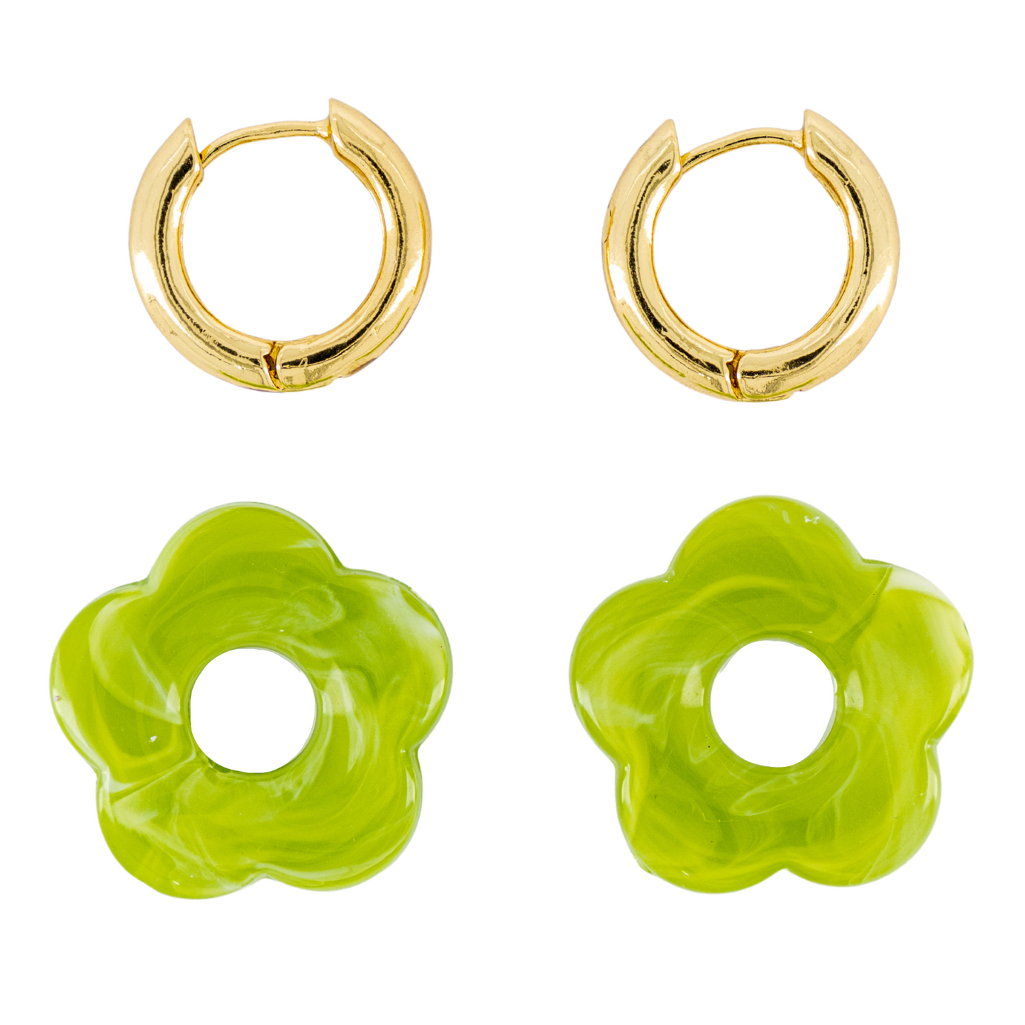 Le Fleur Vert Clair Earrings