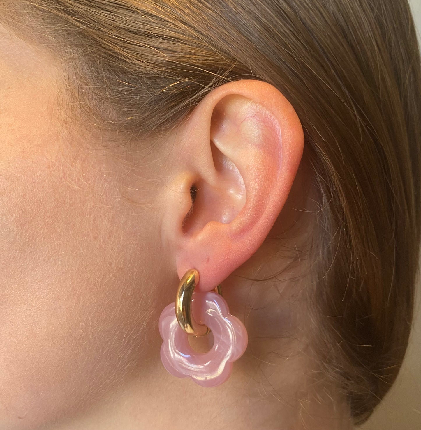Le Fleur Rose Tendre Earrings