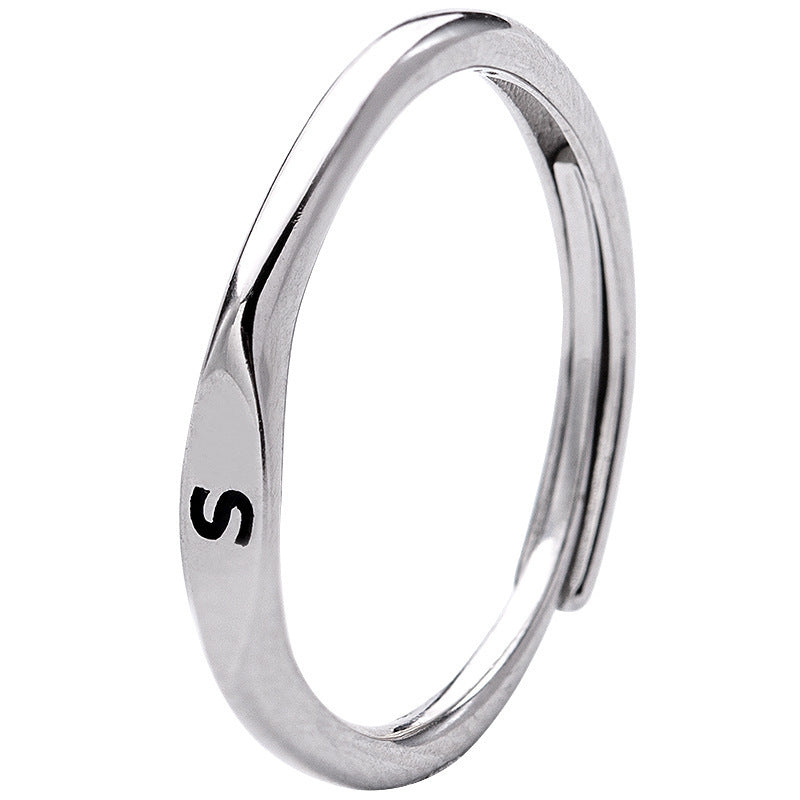 Miyukai Silver Letter Ring - Main Image