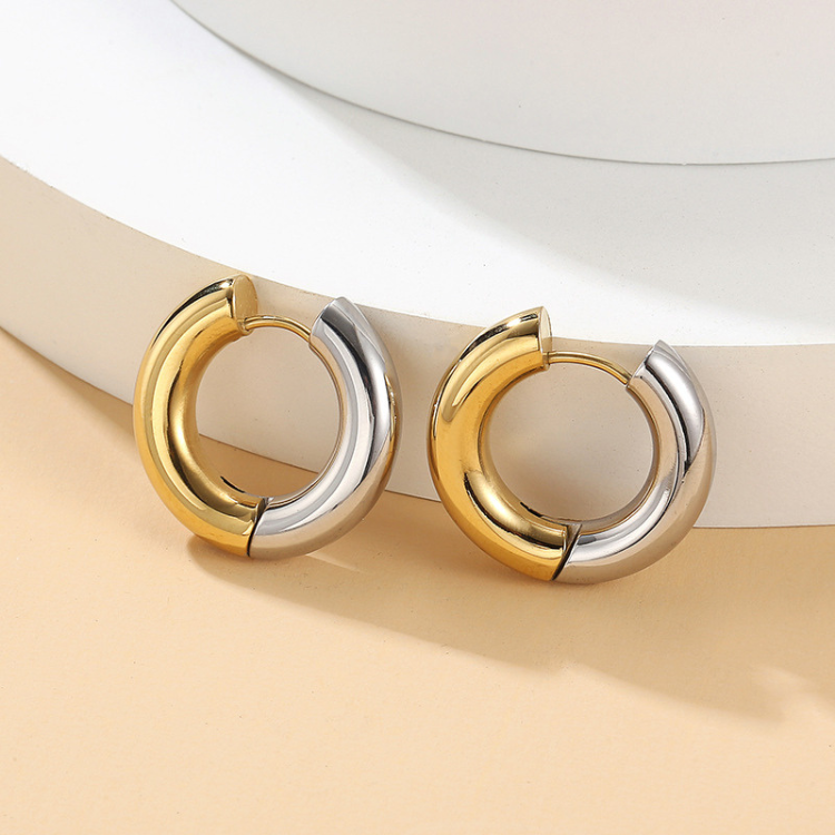 Radiant  Hoop Earrings - Gold & Silver