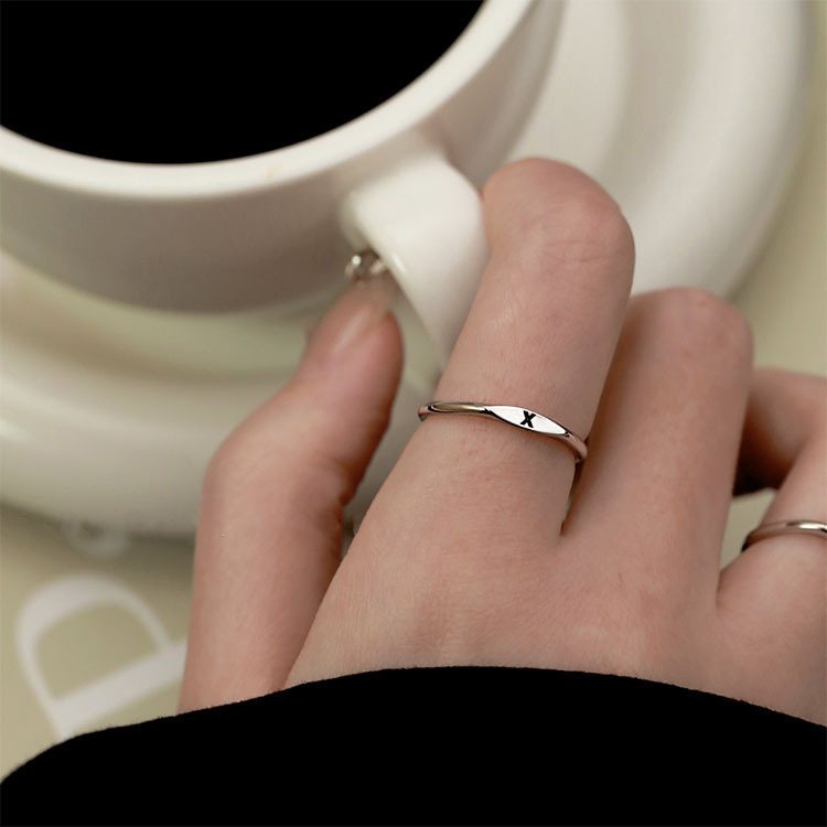 Miyukai Silver Letter Ring