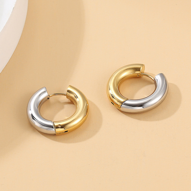 Radiant  Hoop Earrings - Gold & Silver