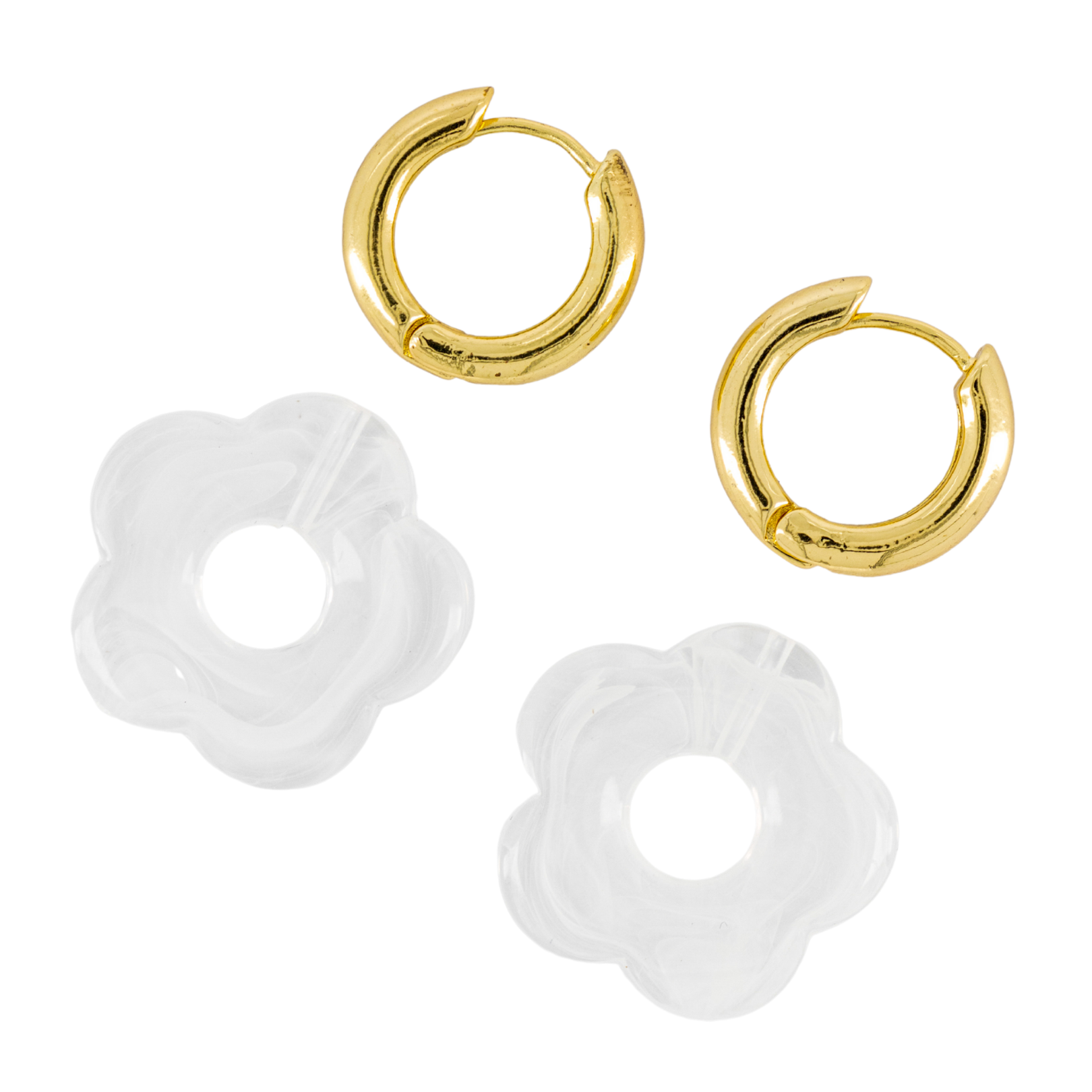 Le Fleur Mabre Blanc Earrings