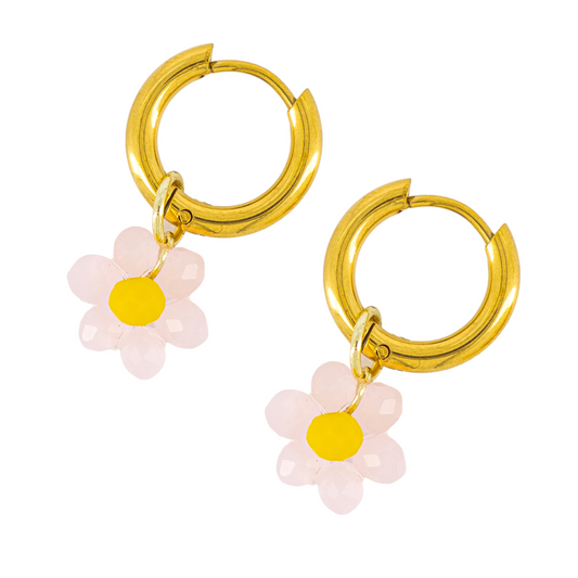 Le Fleur Rose Clair Earrings