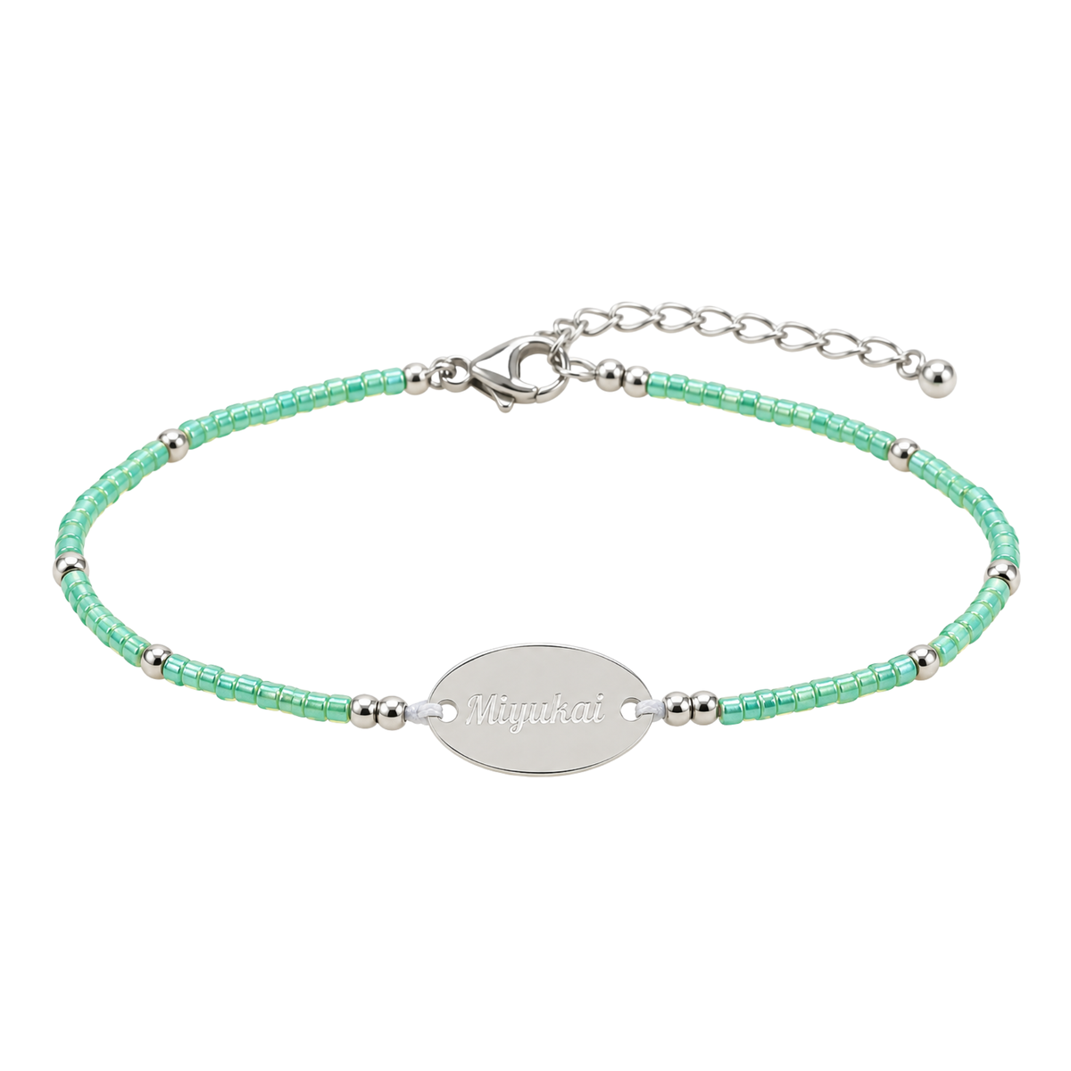 The Silver-Disc Miyukai Signature Bracelet