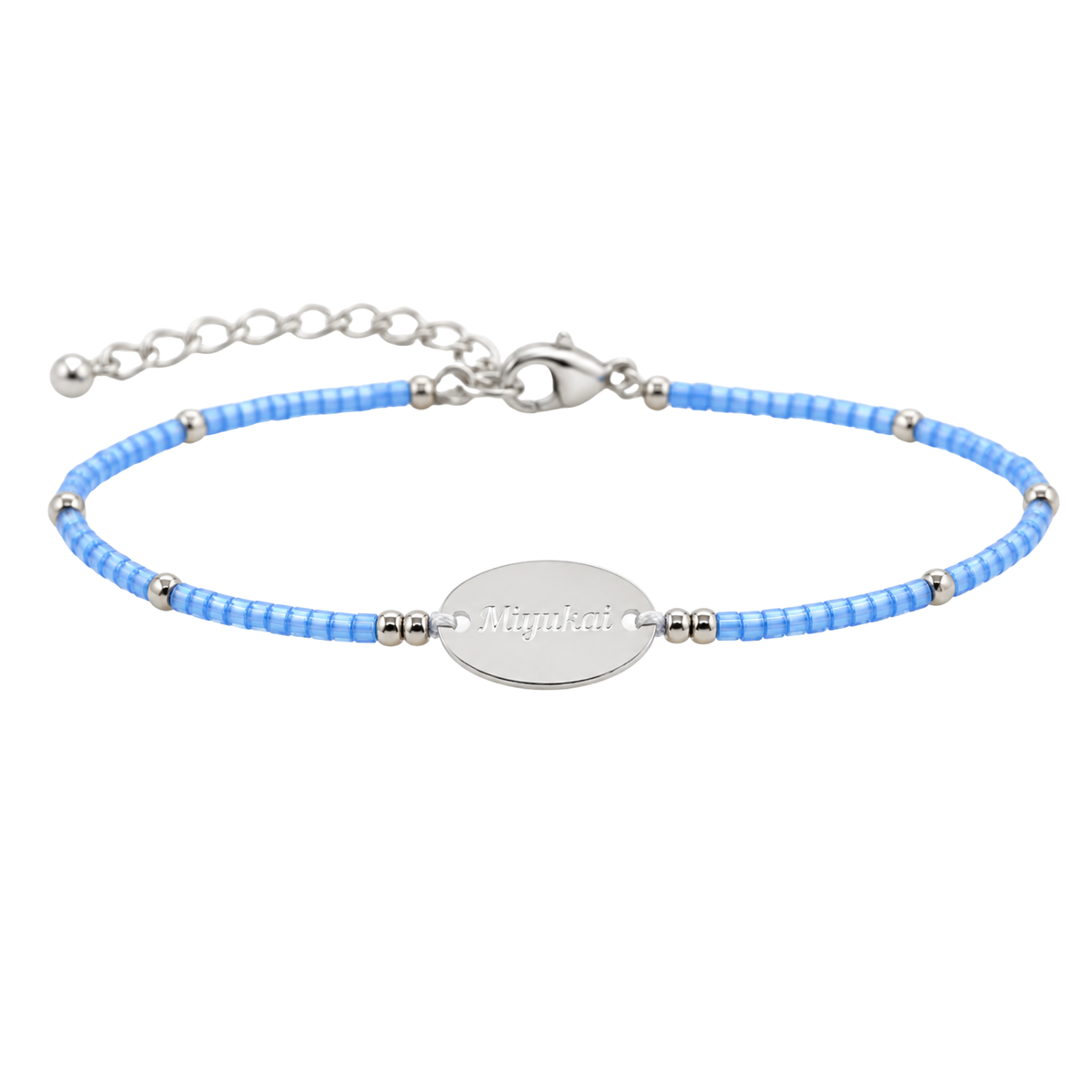 The Silver-Disc Miyukai Signature Bracelet