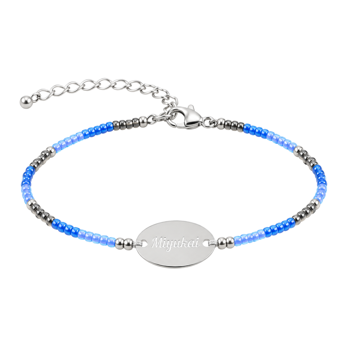 The Silver-Disc Miyukai Signature Bracelet