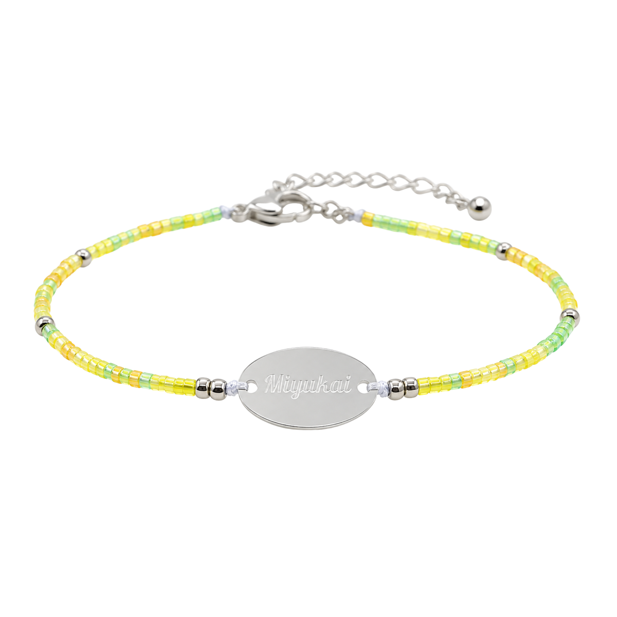 The Silver-Disc Miyukai Signature Bracelet