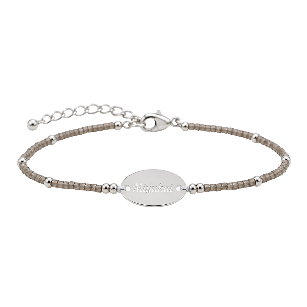 The Silver-Disc Miyukai Signature Bracelet