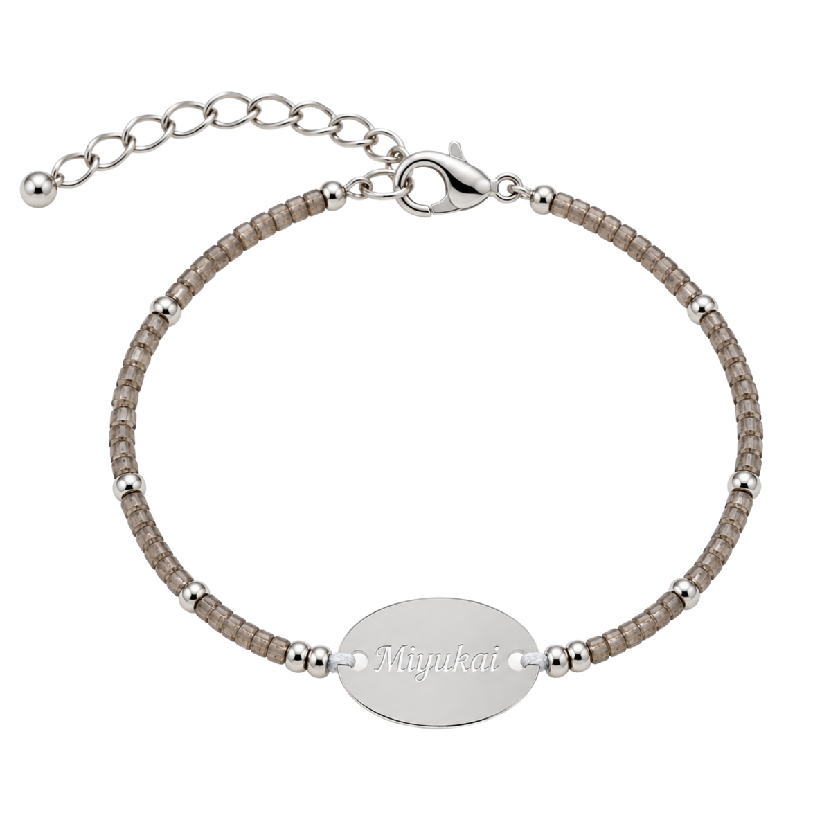 The Silver-Disc Miyukai Signature Bracelet