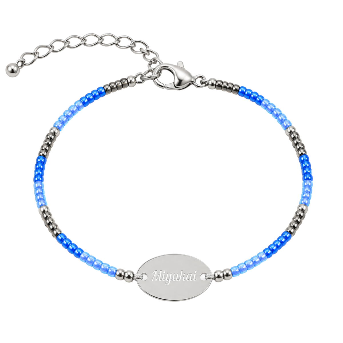 The Silver-Disc Miyukai Signature Bracelet