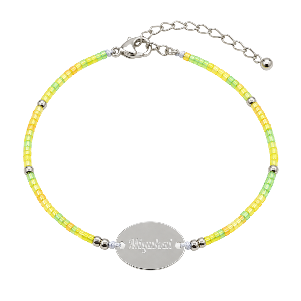 The Silver-Disc Miyukai Signature Bracelet