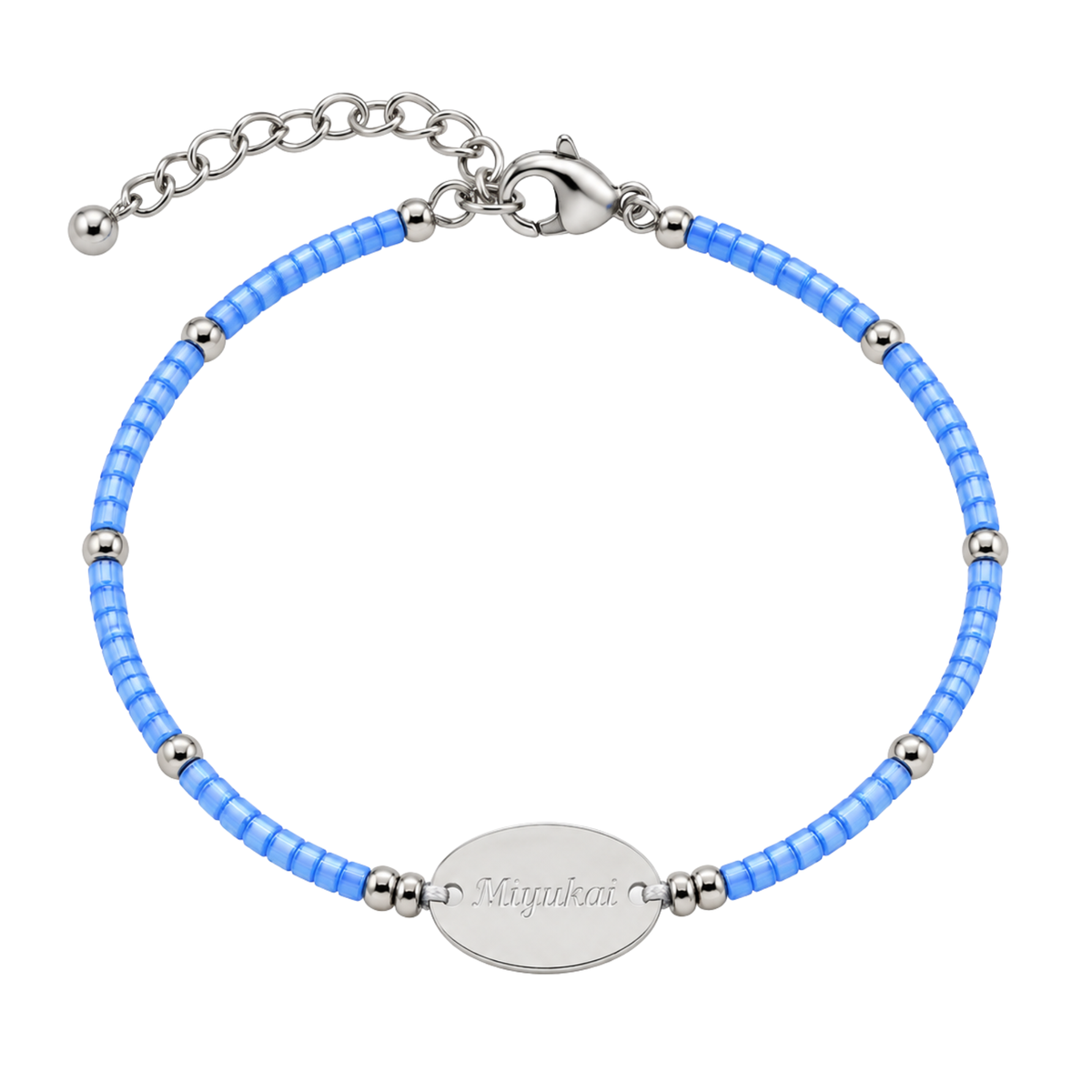 The Silver-Disc Miyukai Signature Bracelet