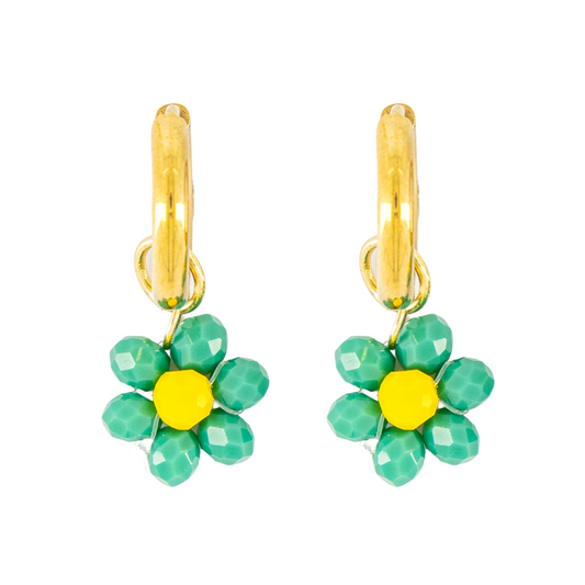 Le Fleur Vert Foncé Earrings