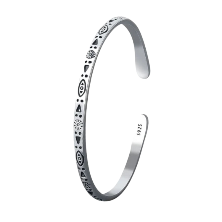 Minimalist Impression Cuff Bangle