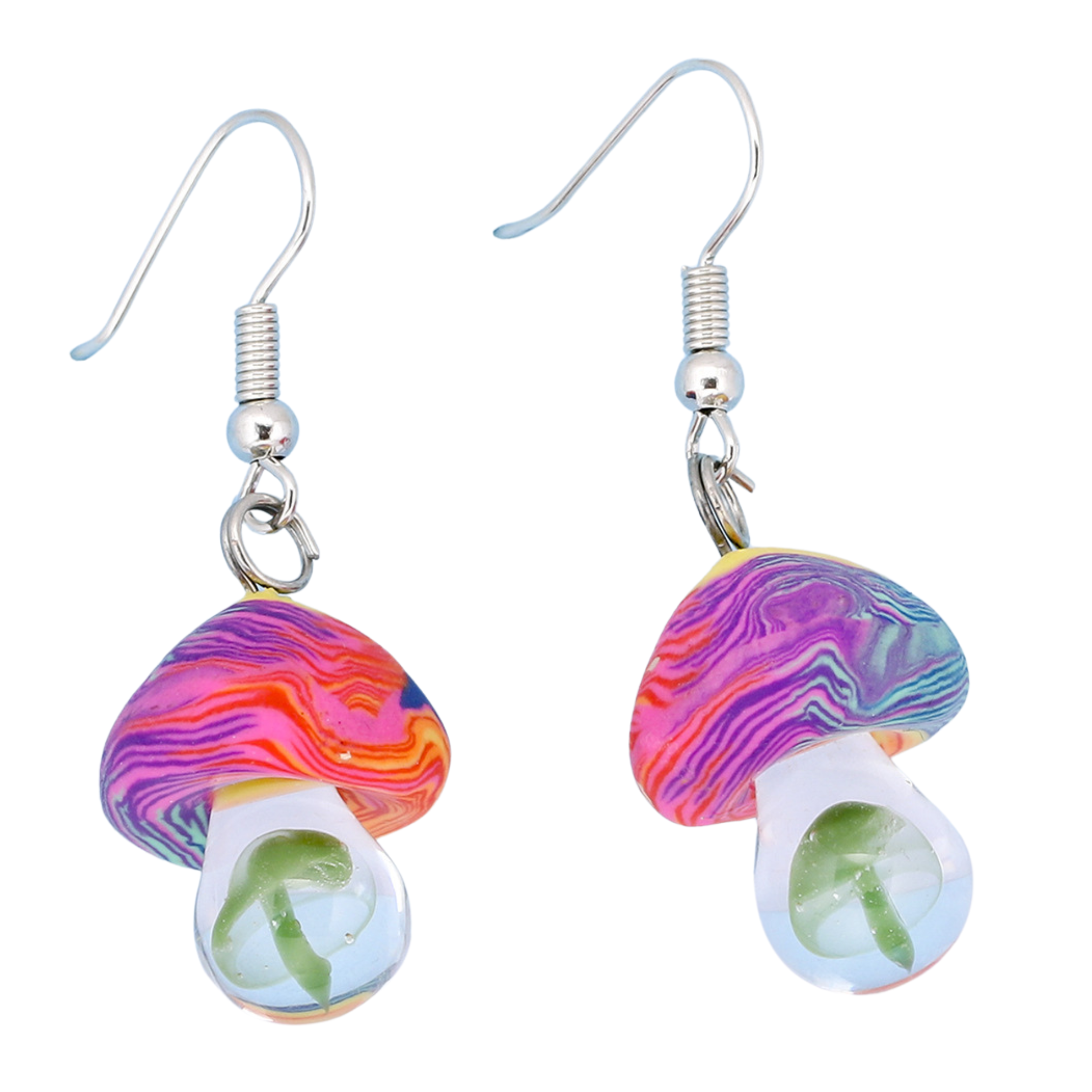 Psychedelic Mushroom Earrings