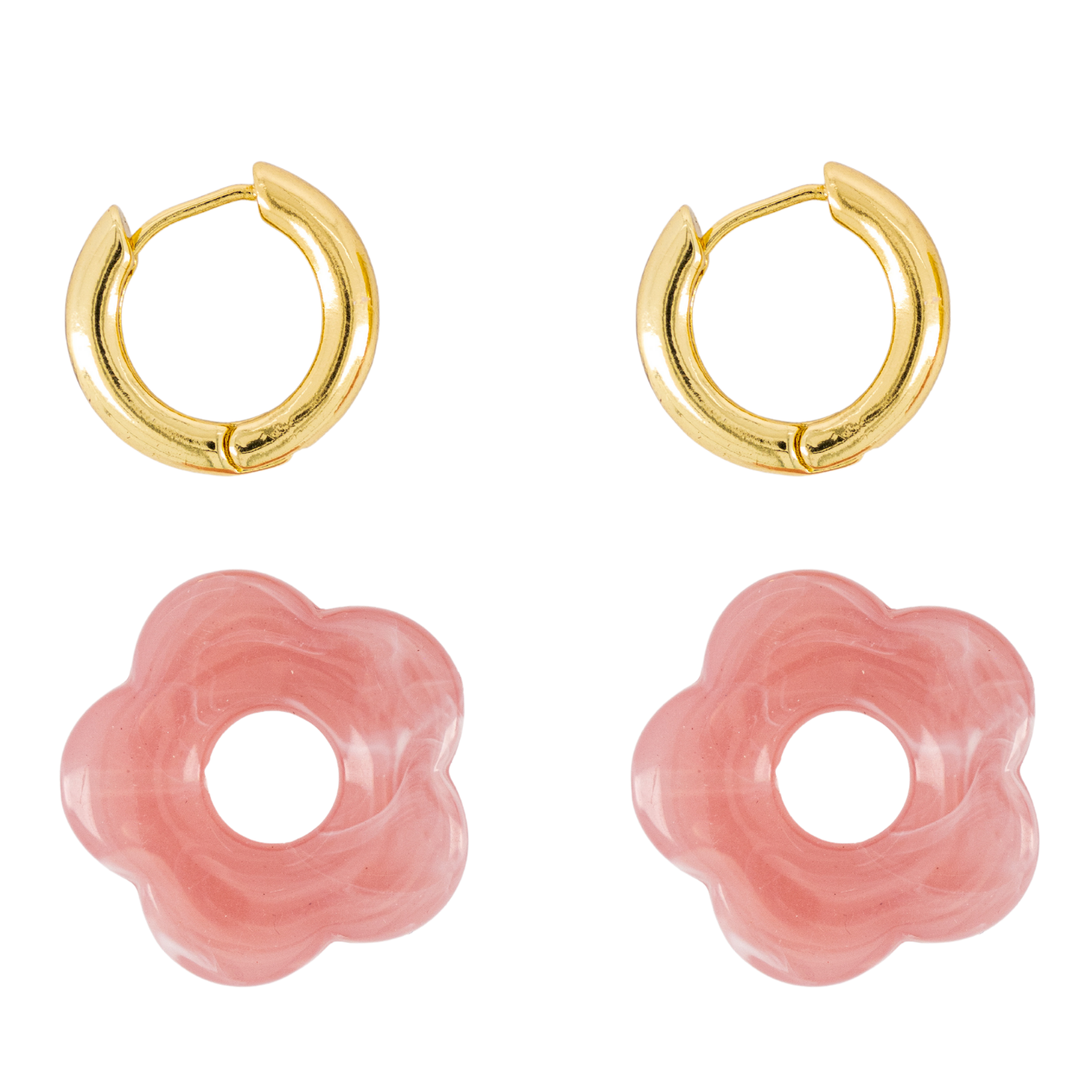 Le Fleur Rose Tendre Earrings