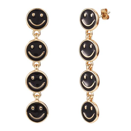 Smiley Dangle Earrings