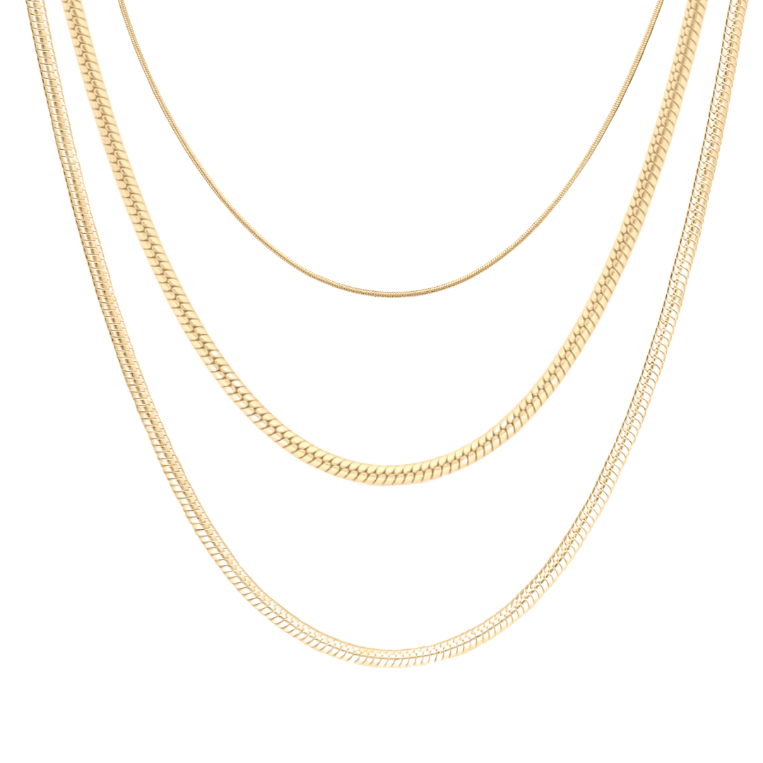 Delicate 3 Piece Layered Necklace