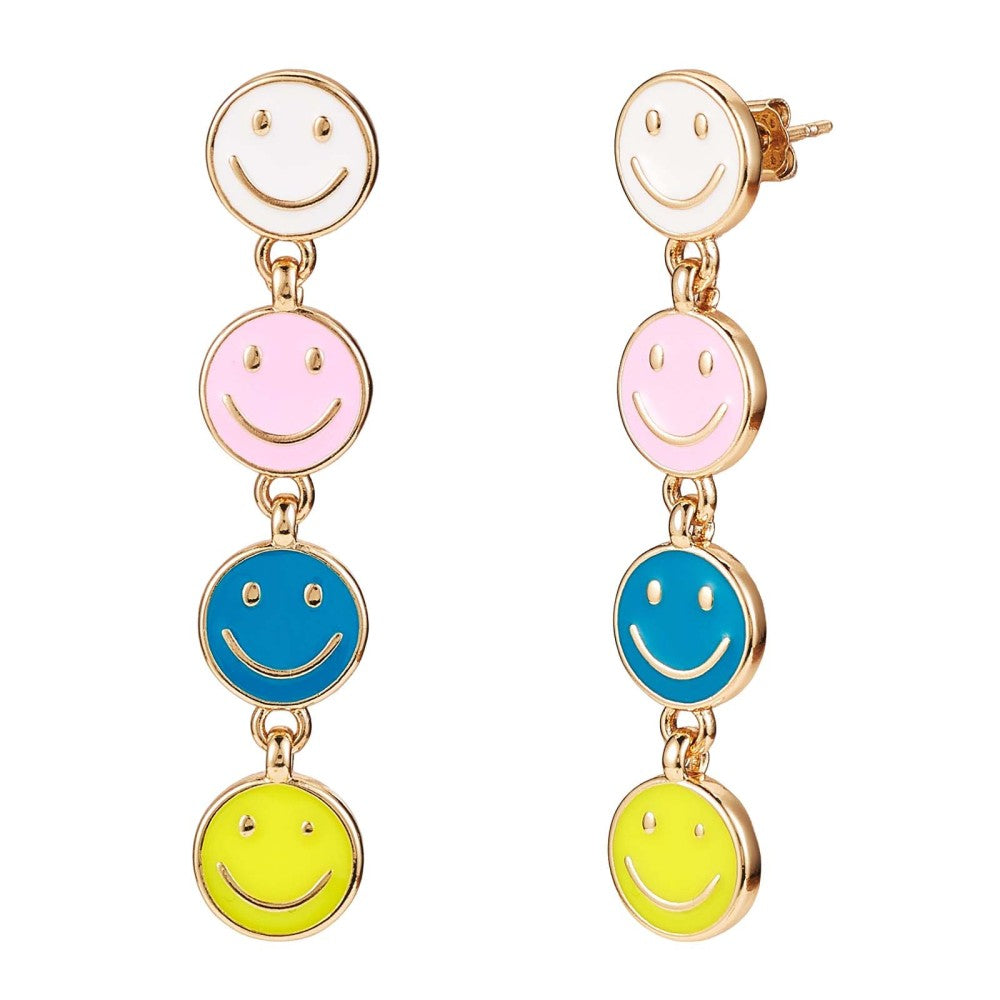 Smiley Dangle Earrings