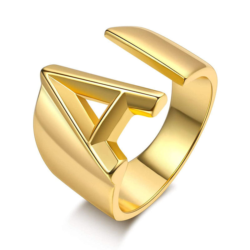 Miyukai Gold Letter Rings