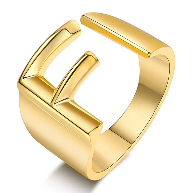 Miyukai Gold Letter Rings