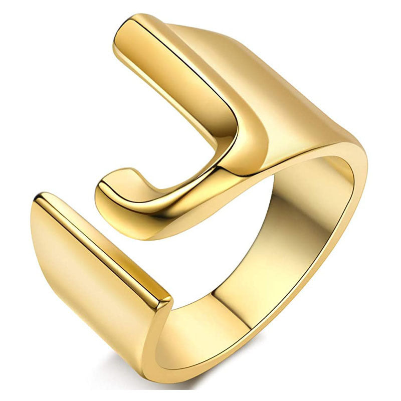 Miyukai Gold Letter Rings