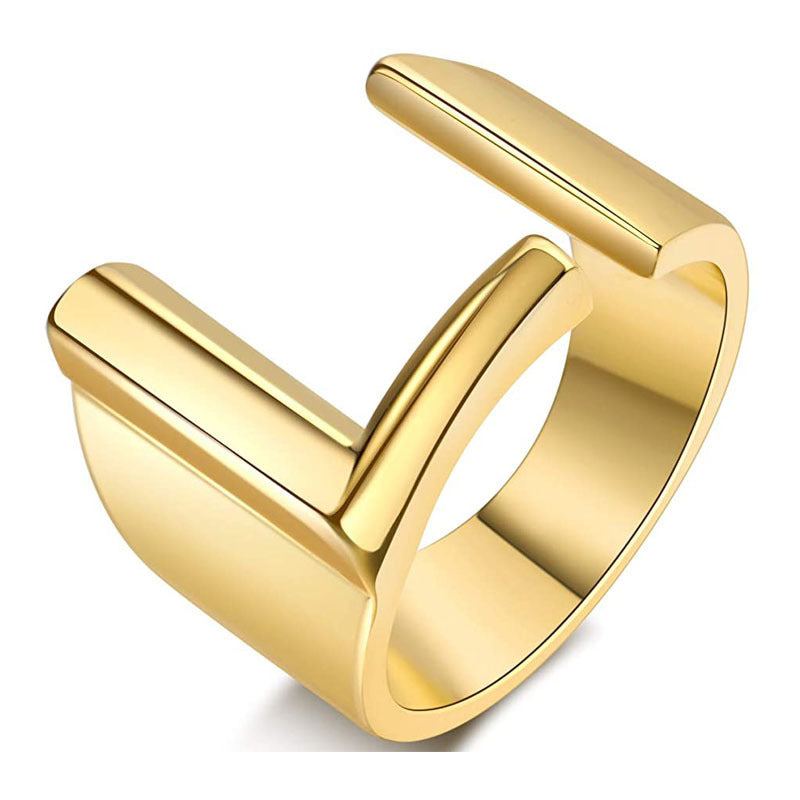Miyukai Gold Letter Rings
