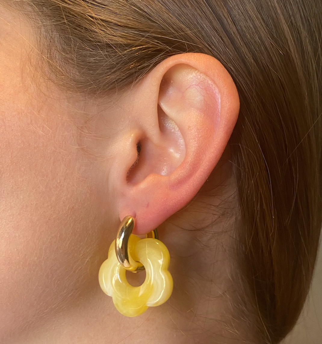Le Fleur Jaune Earrings