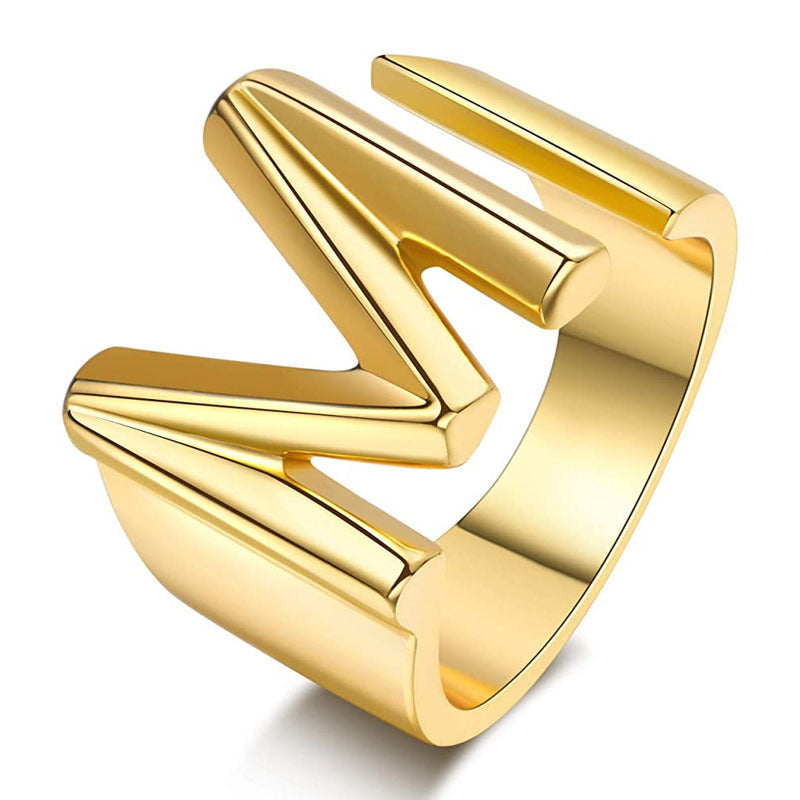Miyukai Gold Letter Rings