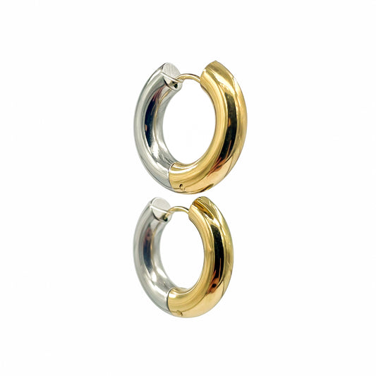 Radiant  Hoop Earrings - Gold & Silver