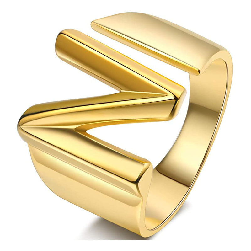 Miyukai Gold Letter Rings