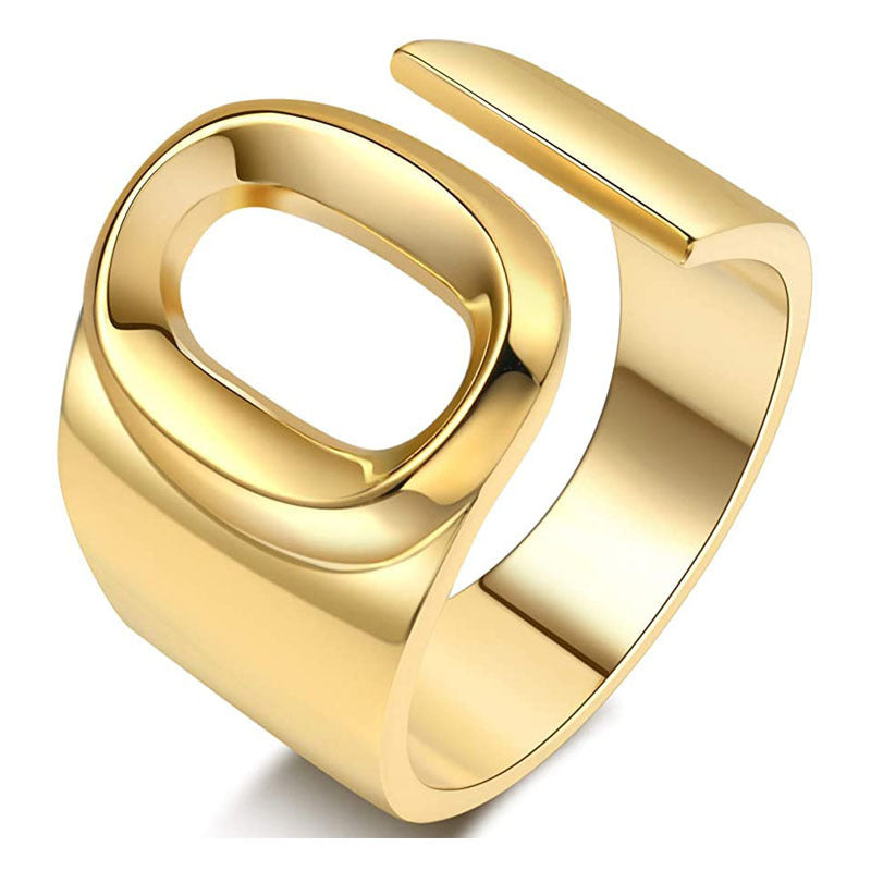 Miyukai Gold Letter Rings