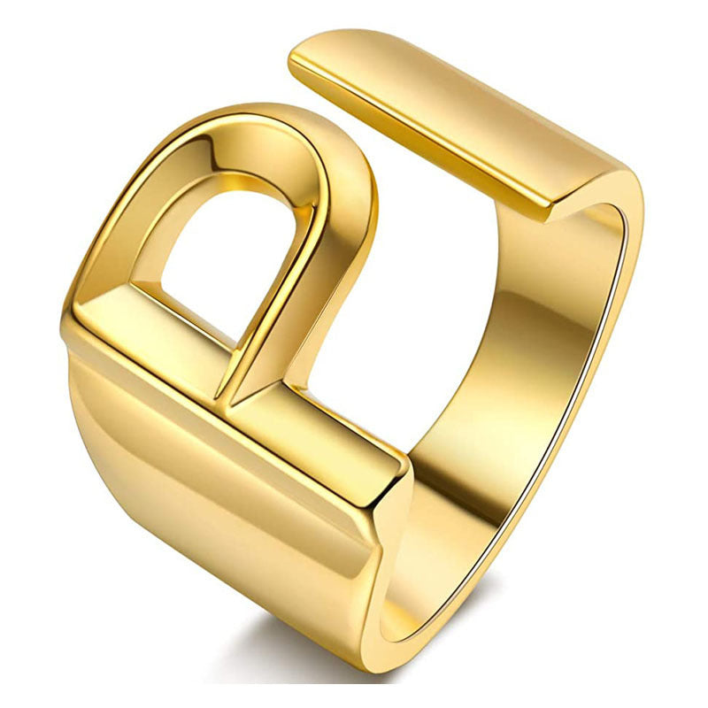 Miyukai Gold Letter Rings