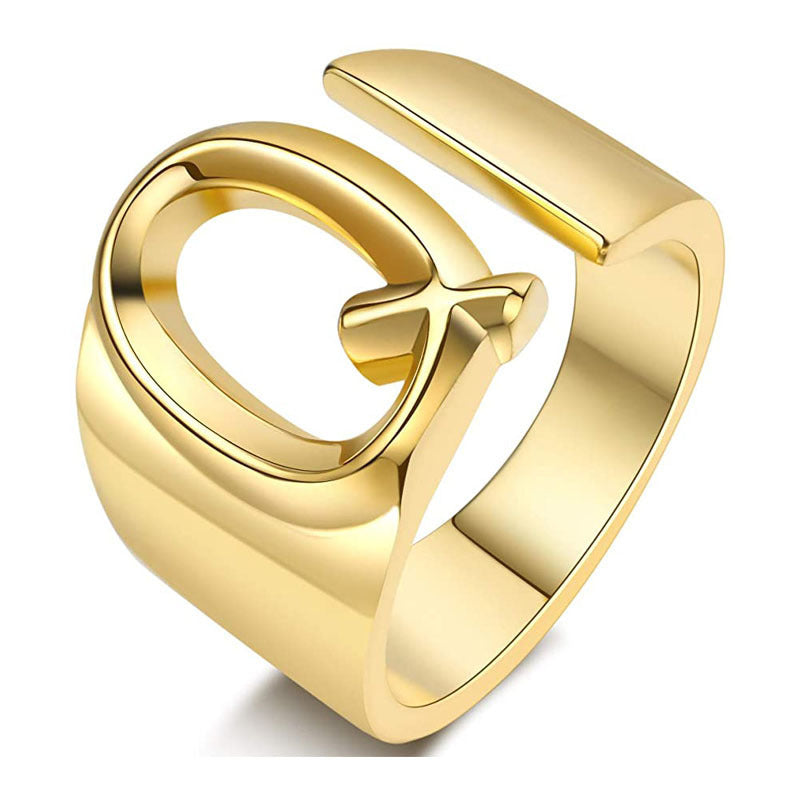 Miyukai Gold Letter Rings