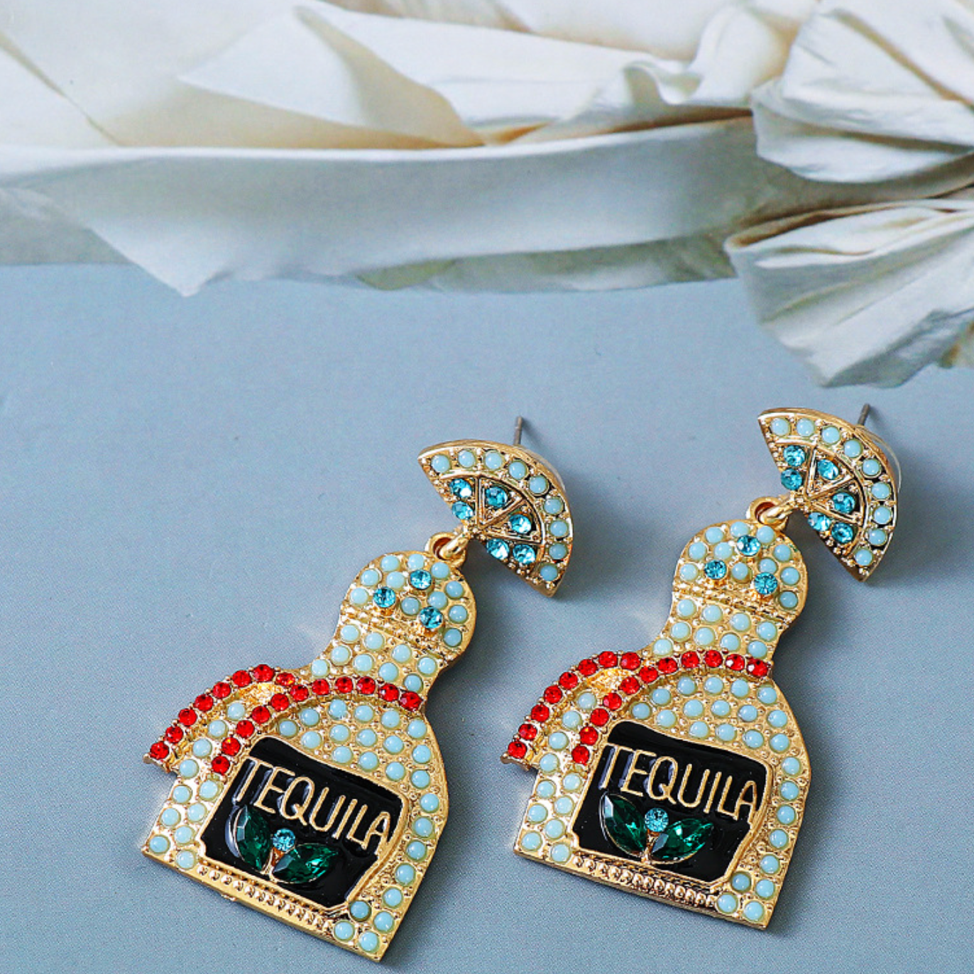 Mint Tequila Earrings