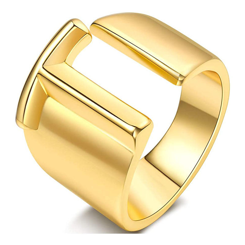 Miyukai Gold Letter Rings