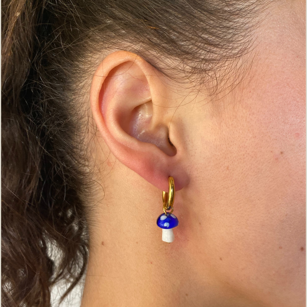 Funky Mushroom Earring Set