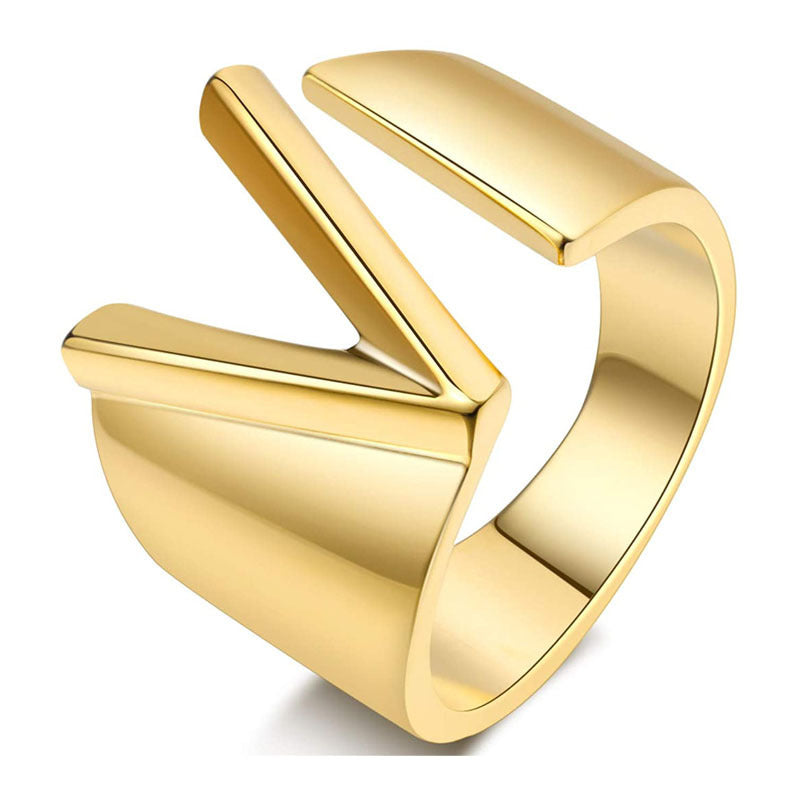 Miyukai Gold Letter Rings