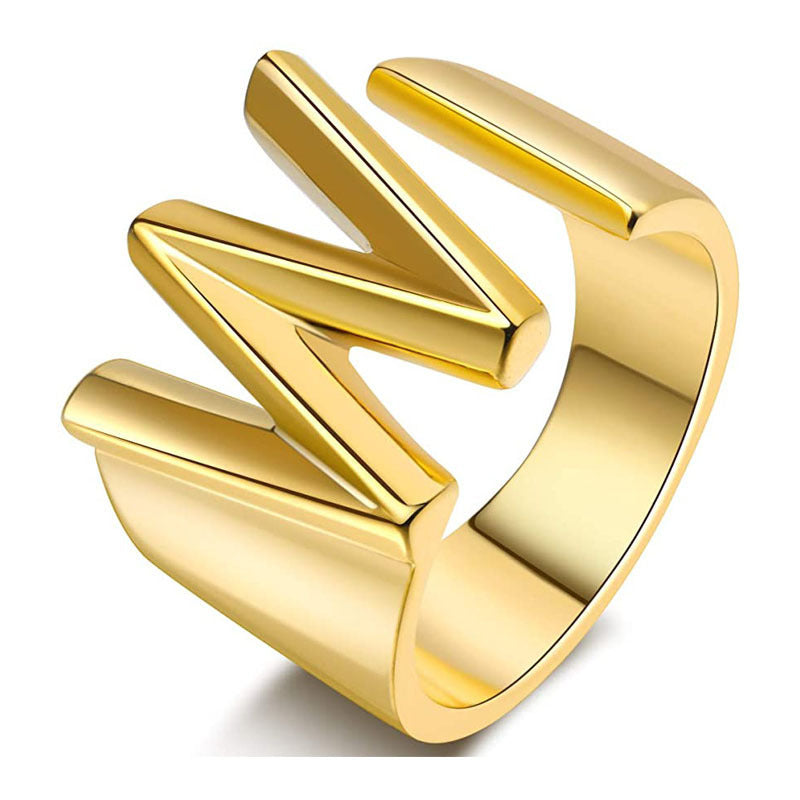 Miyukai Gold Letter Rings