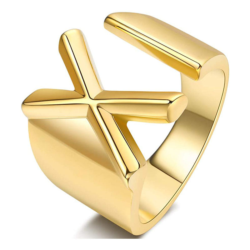 Miyukai Gold Letter Rings