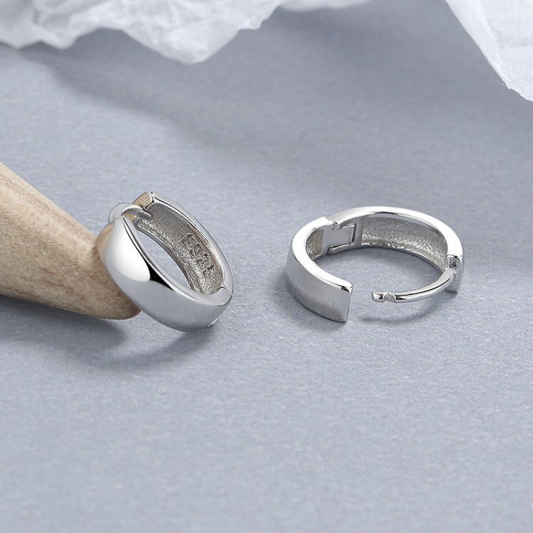 Modern Huggie Hoop Earrings