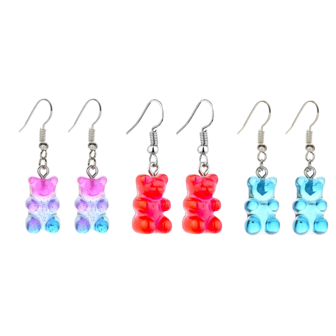 Gummy Bear Earring 3 Pack Set