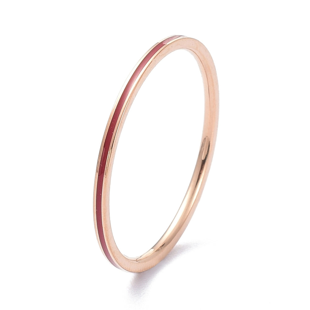Minimalist Stainless Steel Stackable Ring Set