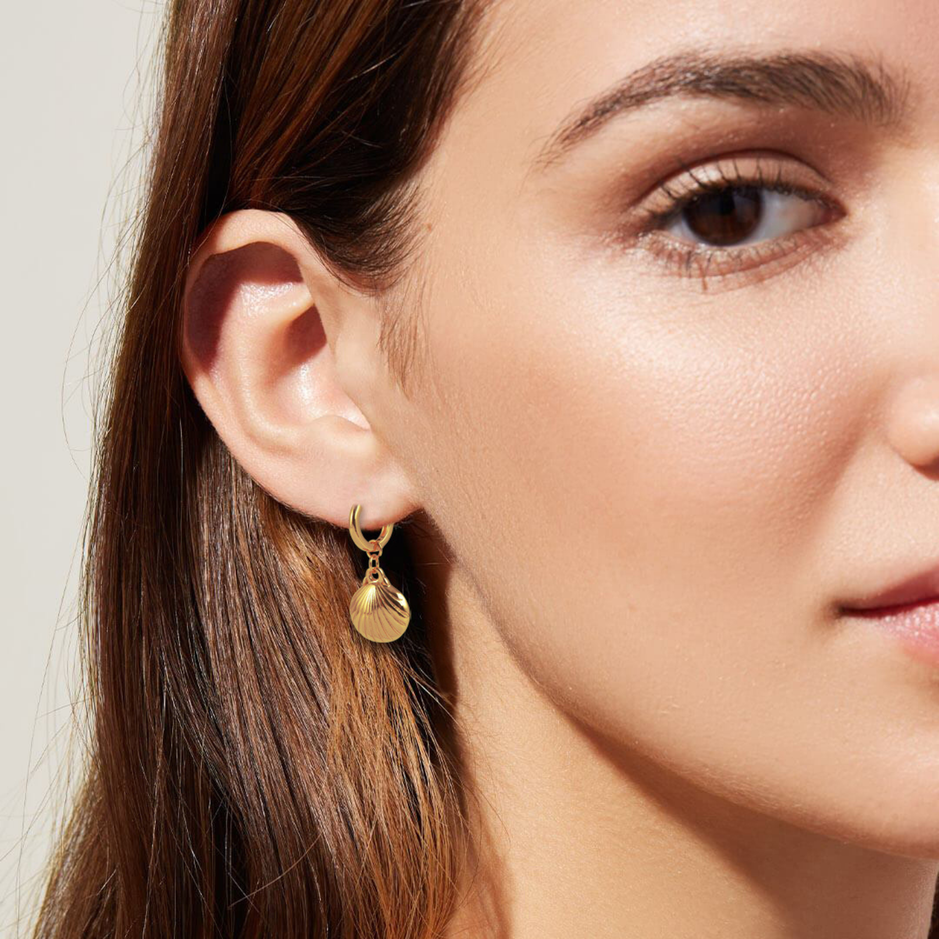 Stay Golden Shell Earrings