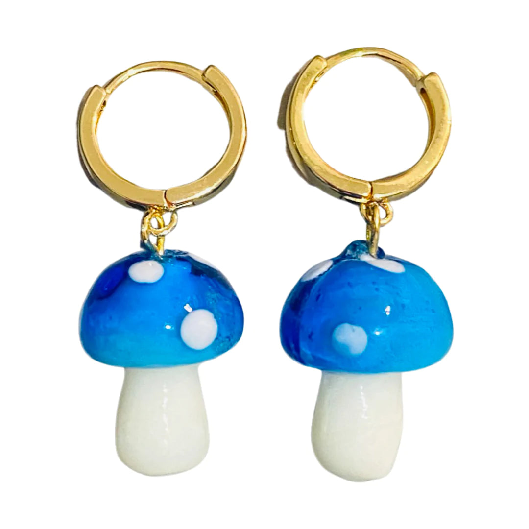 Funky Mushroom Earring Set